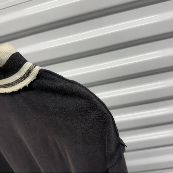 We The Free Black and Cream Long Sleeve Top - Picture 5 of 7